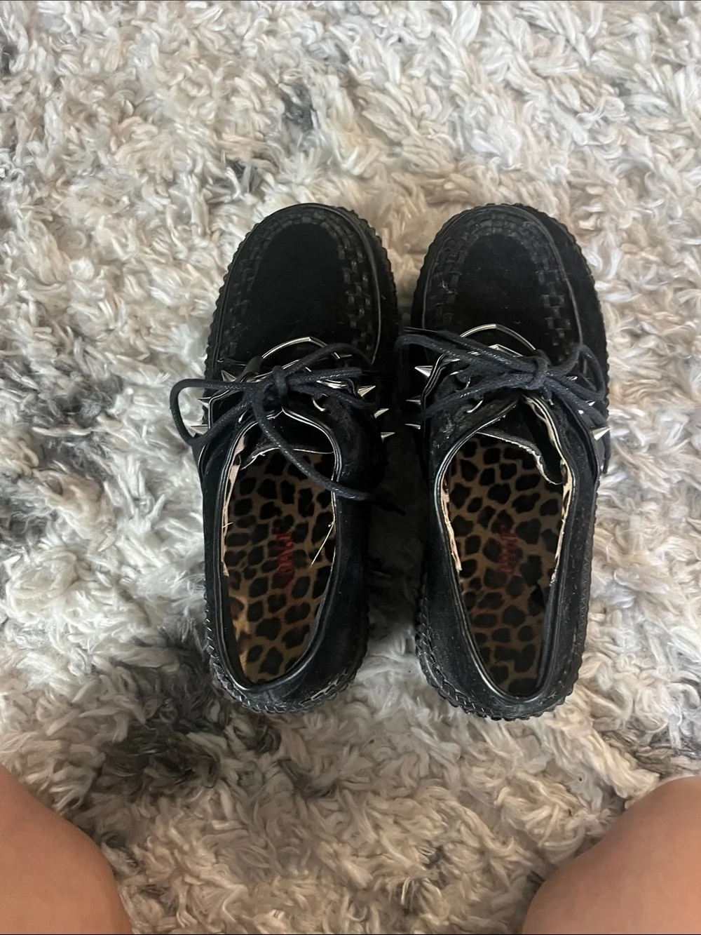Demonia Cult Creepers with heart ring